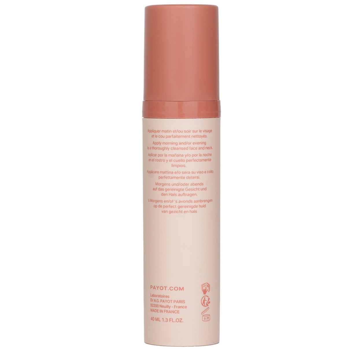 Payot N°2 Soothing Minimalist Cream in a 40ml jar, designed for sensitive skin with calming plant extracts and essential oils.