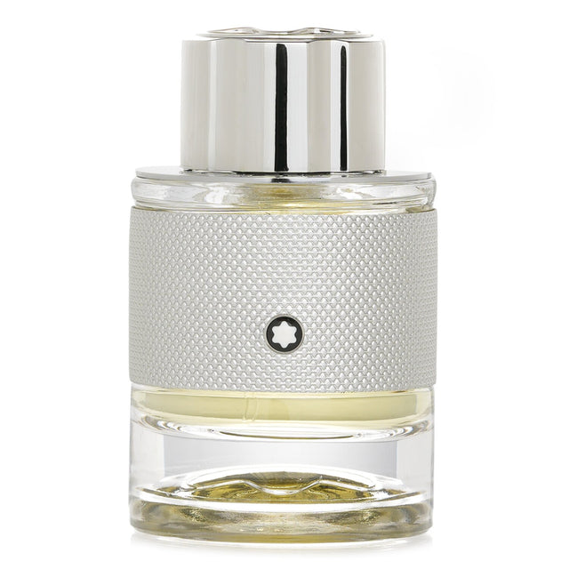 Montblanc Explorer Platinum 60ml Eau De Parfum, a sophisticated scent with fresh citrus and woody notes in an elegant bottle.