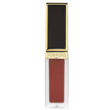 Tom Ford Liquid Lip Luxe Matte in #132 Heatwave offers vibrant color, soft matte finish, and moisturizing black rose extract.