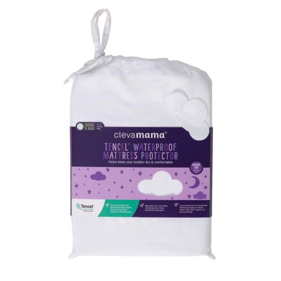 Tencel Waterproof Mattress Protector - Bedside Crib 83 X 46cm - ClevaMama