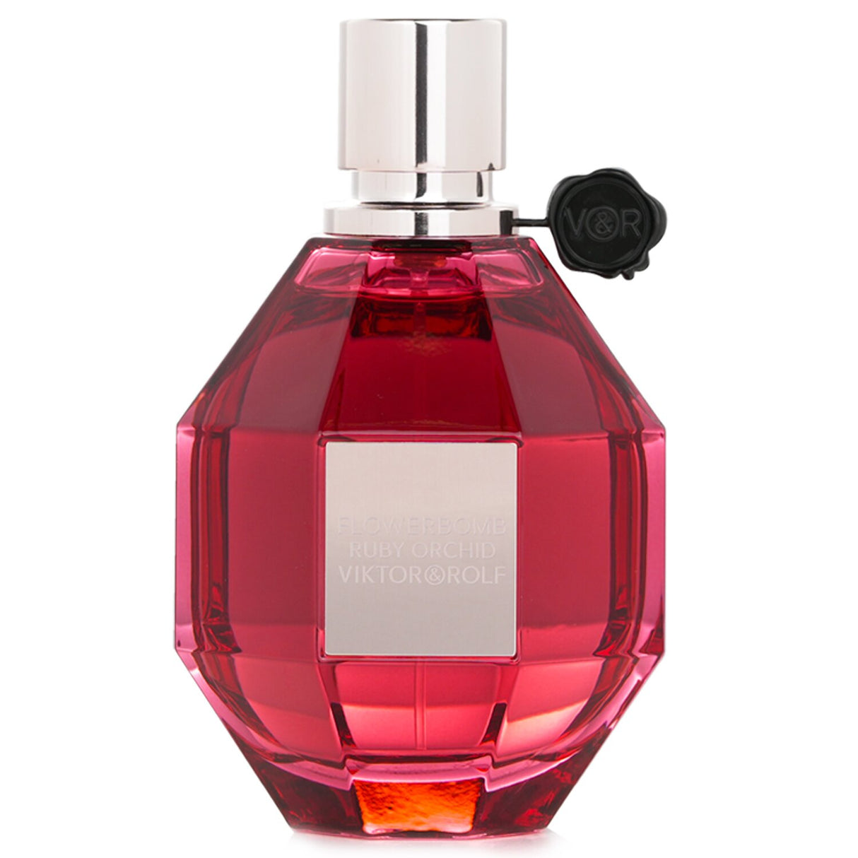 Viktor & Rolf Flowerbomb Ruby Orchid Eau De Parfum in a 100ml bottle, featuring a floral scent of Ruby Orchid, vanilla, and amber.