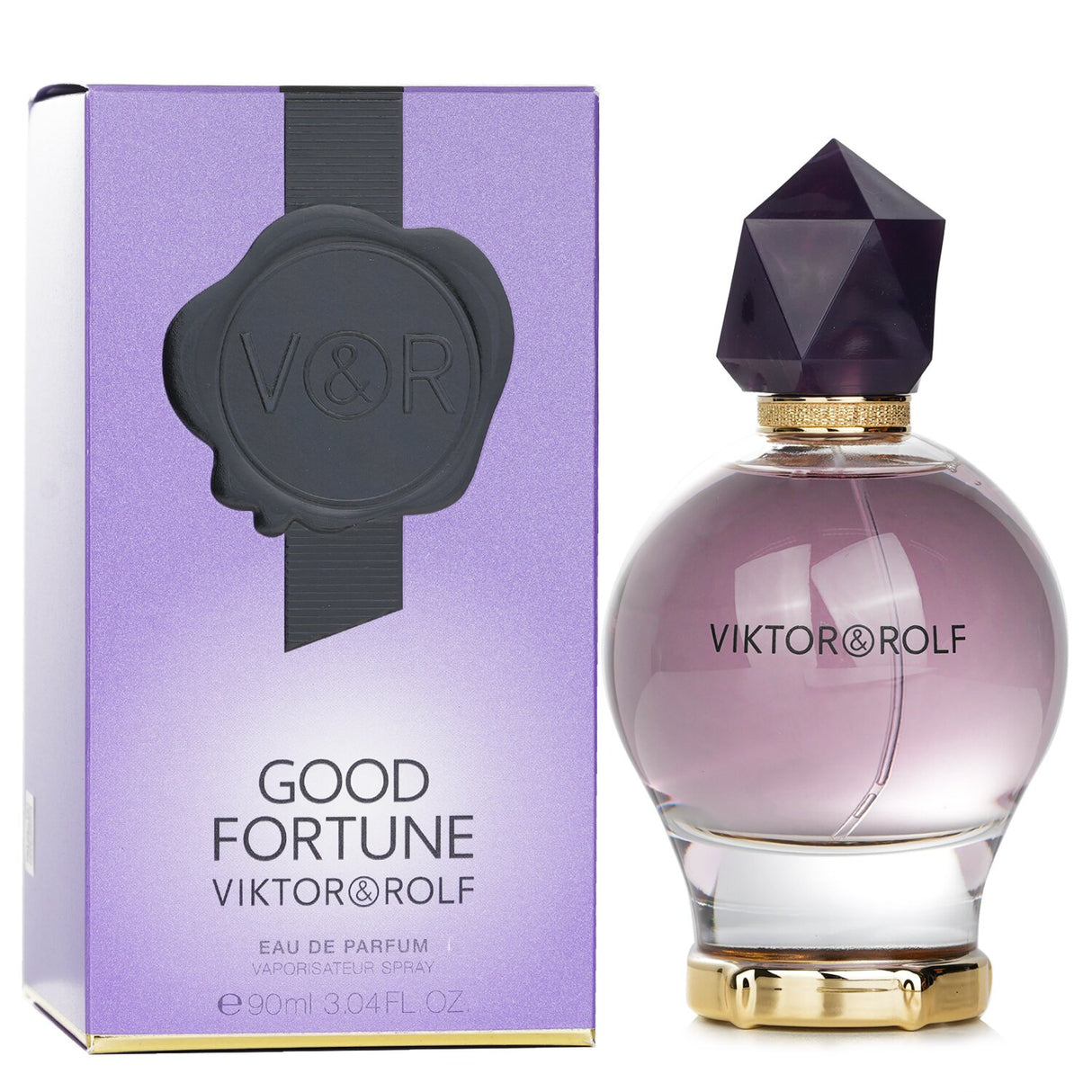 Viktor & Rolf Good Fortune Eau De Parfum 90ml, a blend of floral and oriental notes for a sophisticated, confident scent.