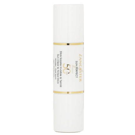 Lancaster Sun Perfect Youth Protection Stick offers dual SPF 50 sun defense with anti-aging benefits, features clear and tinted options.