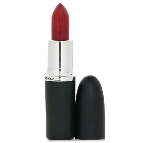 MAC Macximal Silky Matte Lipstick in #Russian Red, a vibrant, long-lasting lipstick with a smooth, velvety matte finish.