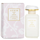 Aerin Rose De Grasse Joyful Bloom Eau De Parfum, a 50ml floral fragrance evoking spring's joy and confidence.