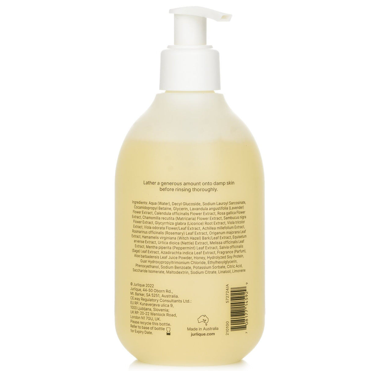 Lavender-infused shower gel in a 300ml bottle, cleansing and moisturizing for a soothing spa-like experience.