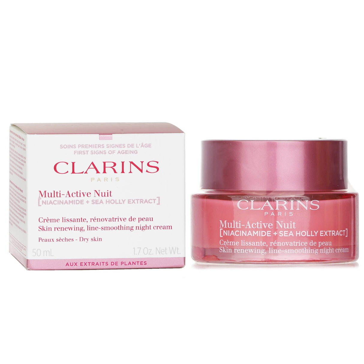Clarins Multi-Active Nuit (Niacinamide + Sea Holly Extract) Skin Renewing Line-S