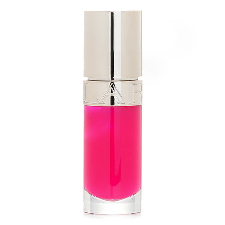 Nourishing Clarins Lip Comfort Oil in #23 Passionate Pink, 7ml, hydrates and plumps lips with natural ingredients.