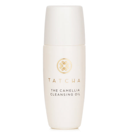 Tatcha Camellia Cleansing Oil Miniature 15ml, a hydrating makeup remover and cleanser, suitable for all skin types.