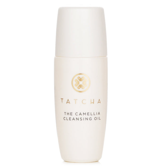 Tatcha Camellia Cleansing Oil Miniature 15ml, a hydrating makeup remover and cleanser, suitable for all skin types.