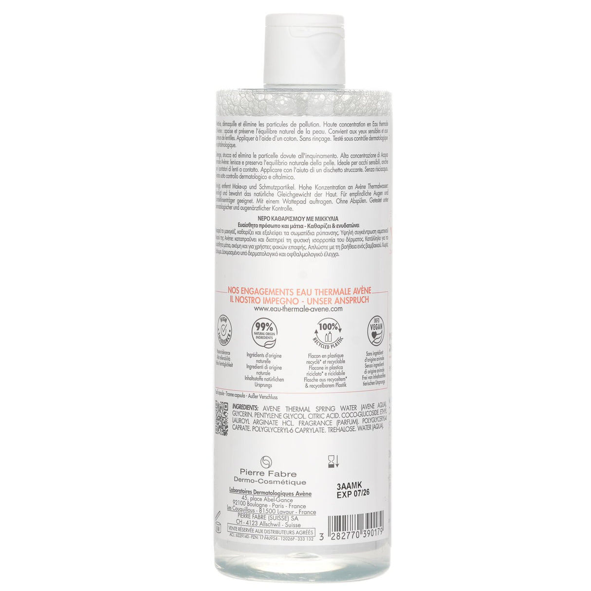 Avene Makeup Removing Micellar Water 400ml/13.5oz