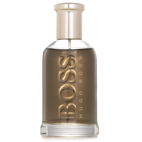 Hugo Boss Boss Bottled Eau De Parfum Spray in a 100ml bottle, featuring a sophisticated blend of fresh citrus, spices, and woods.