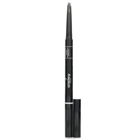 Sisley Phyto Sourcils Design 3-in-1 Brow Pencil in #5 Taupe for defined, sculpted brows with brush and highlighter.