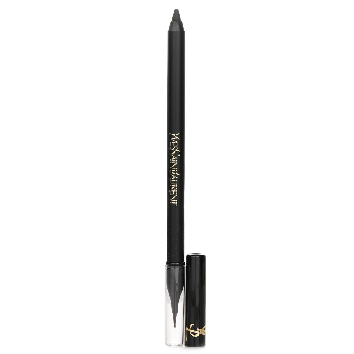 Yves Saint Laurent Lines Liberated Waterproof Eye Pencil #01 in Unbridled Black, creamy, intense color, smudge-proof formula.