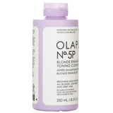 Olaplex N°.5P Blonde Enhancer Conditioner, 250ml, perfect for neutralizing brassy tones and enhancing shine in blonde hair.