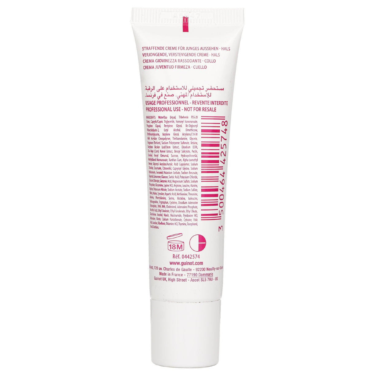 Guinot Longue Vie Cou Lifting and Firming Neck Cream (Salon) 30ml