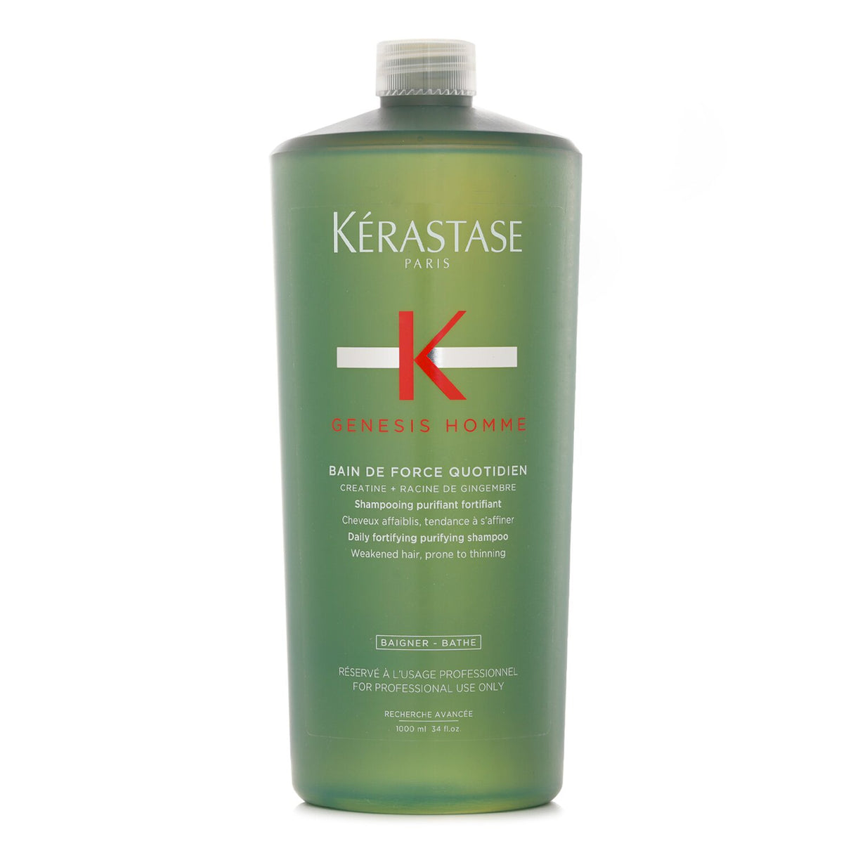 Kerastase Genesis Homme Bain De Force Quotidien Shampoo 1000ml/34oz