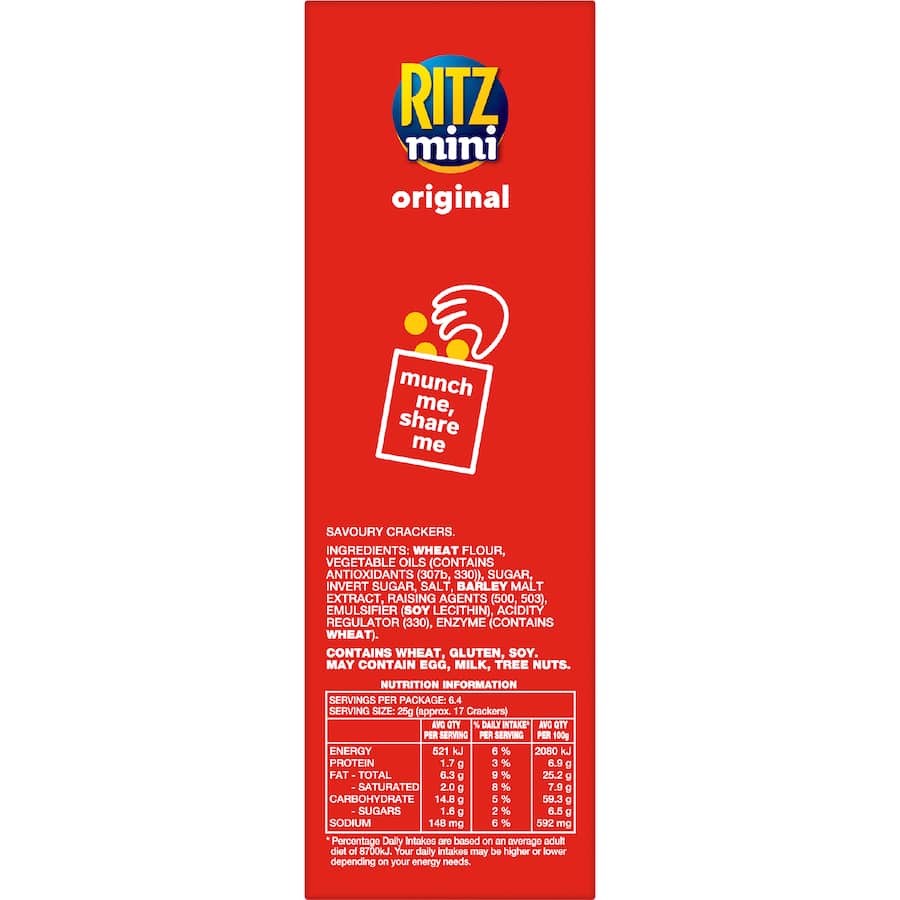 Ritz Mini Crackers Munching Original 160g