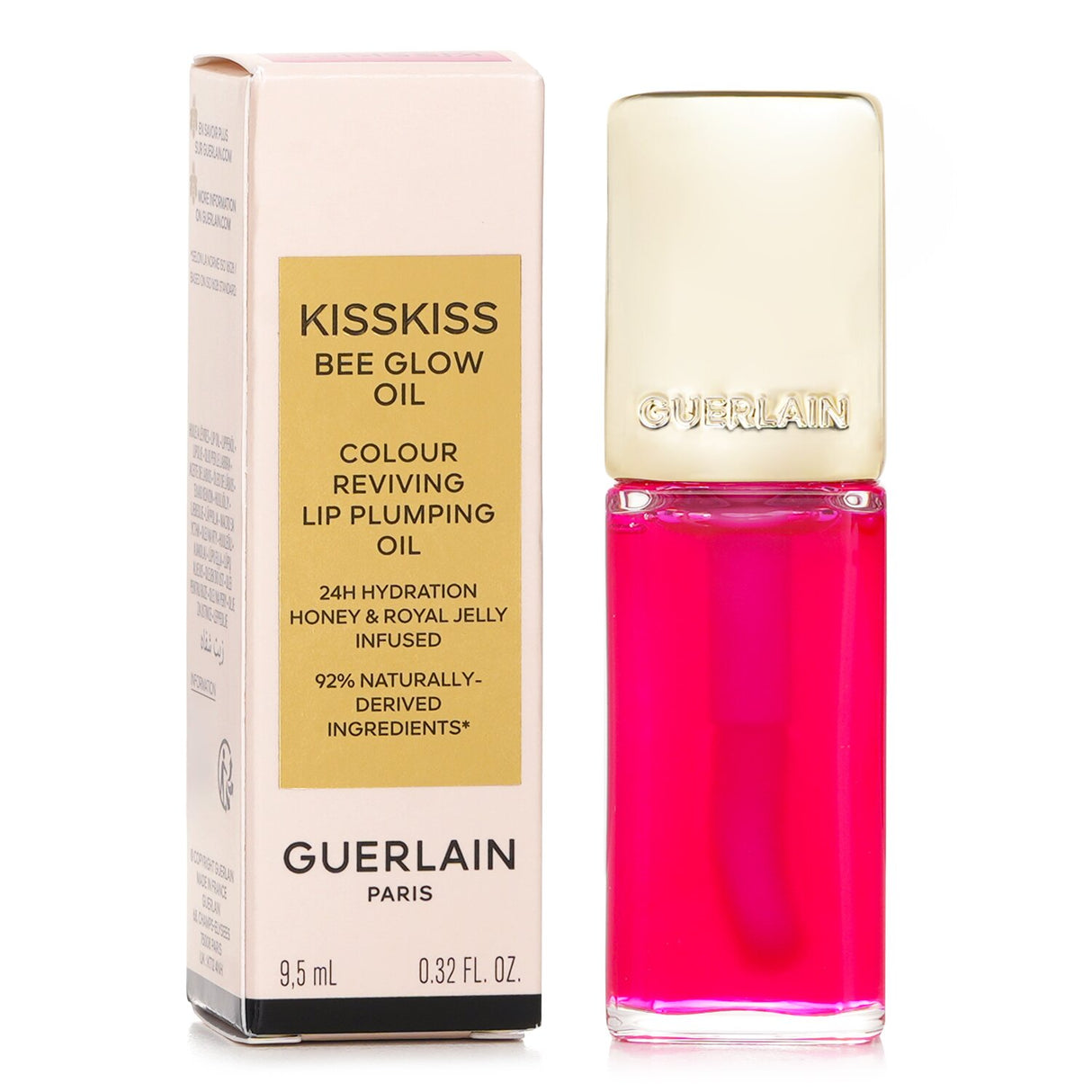 Guerlain KissKiss Bee Glow Oil Colour Reviving Lip Plumping Oil - # 458 Rose Pop