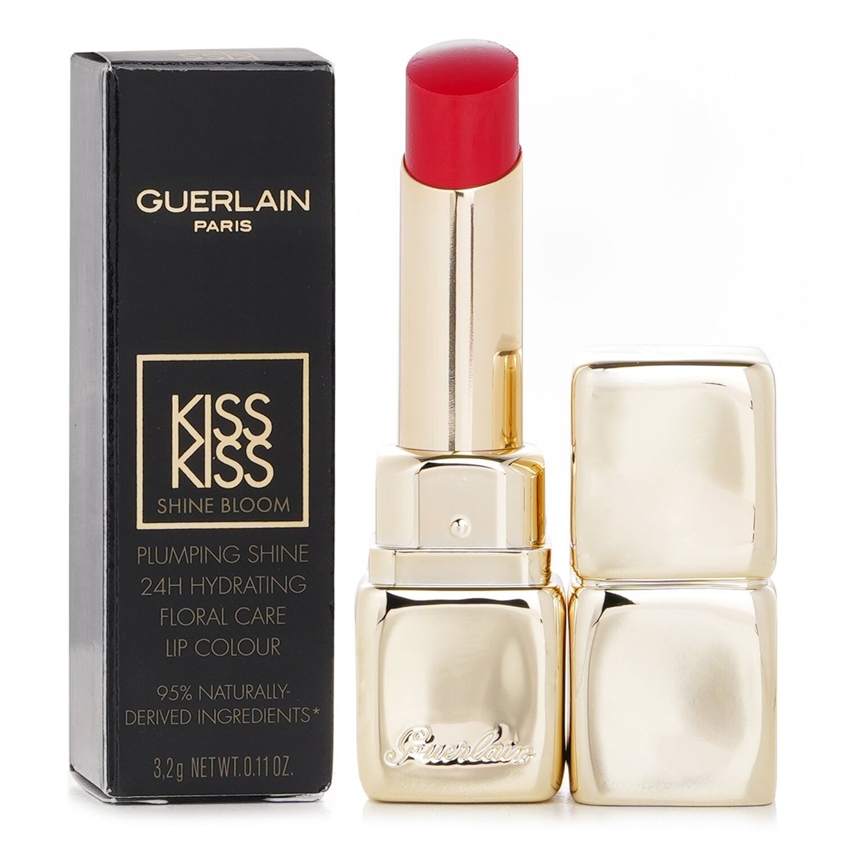 Guerlain Kisskiss Shine Bloom Lipstick - # 709 Petal Red 3.2g/0.11oz