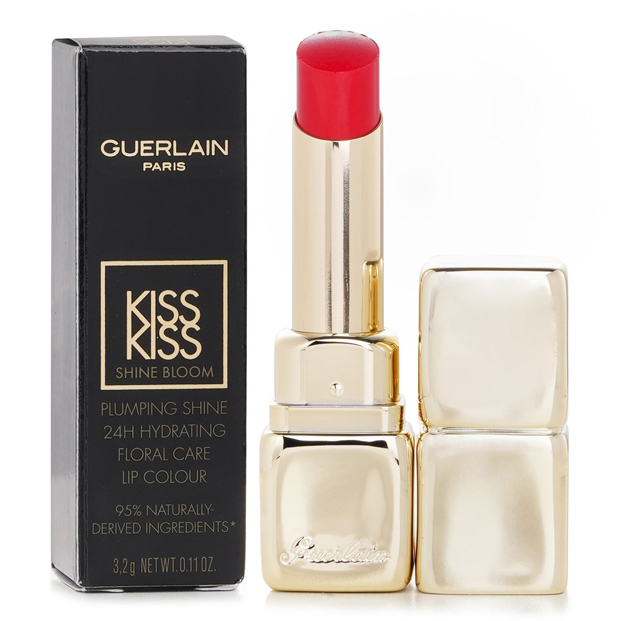 Guerlain Kisskiss Shine Bloom Lipstick - # 775 Poppy Kiss 3.2g/0.11oz