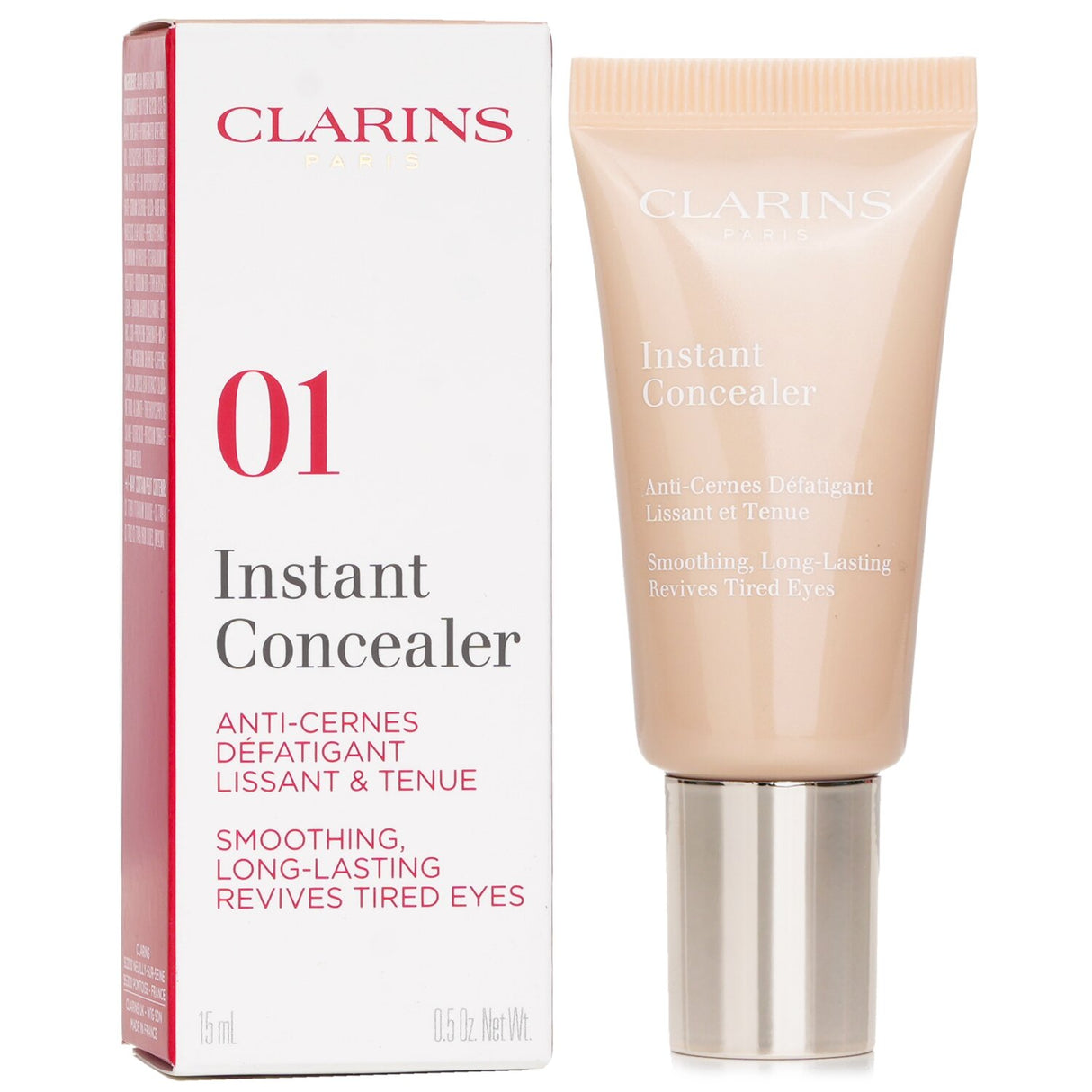 Clarins Instant Concealer Smoothing Long Lasting Revives Tired Eyes - # 01 15ml/