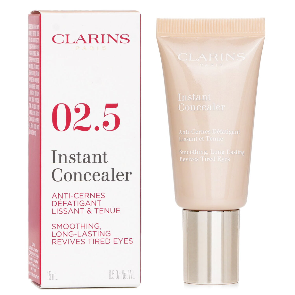 Clarins Instant Concealer Smoothing Long Lasting Revives Tired Eyes - # 2.5 15ml
