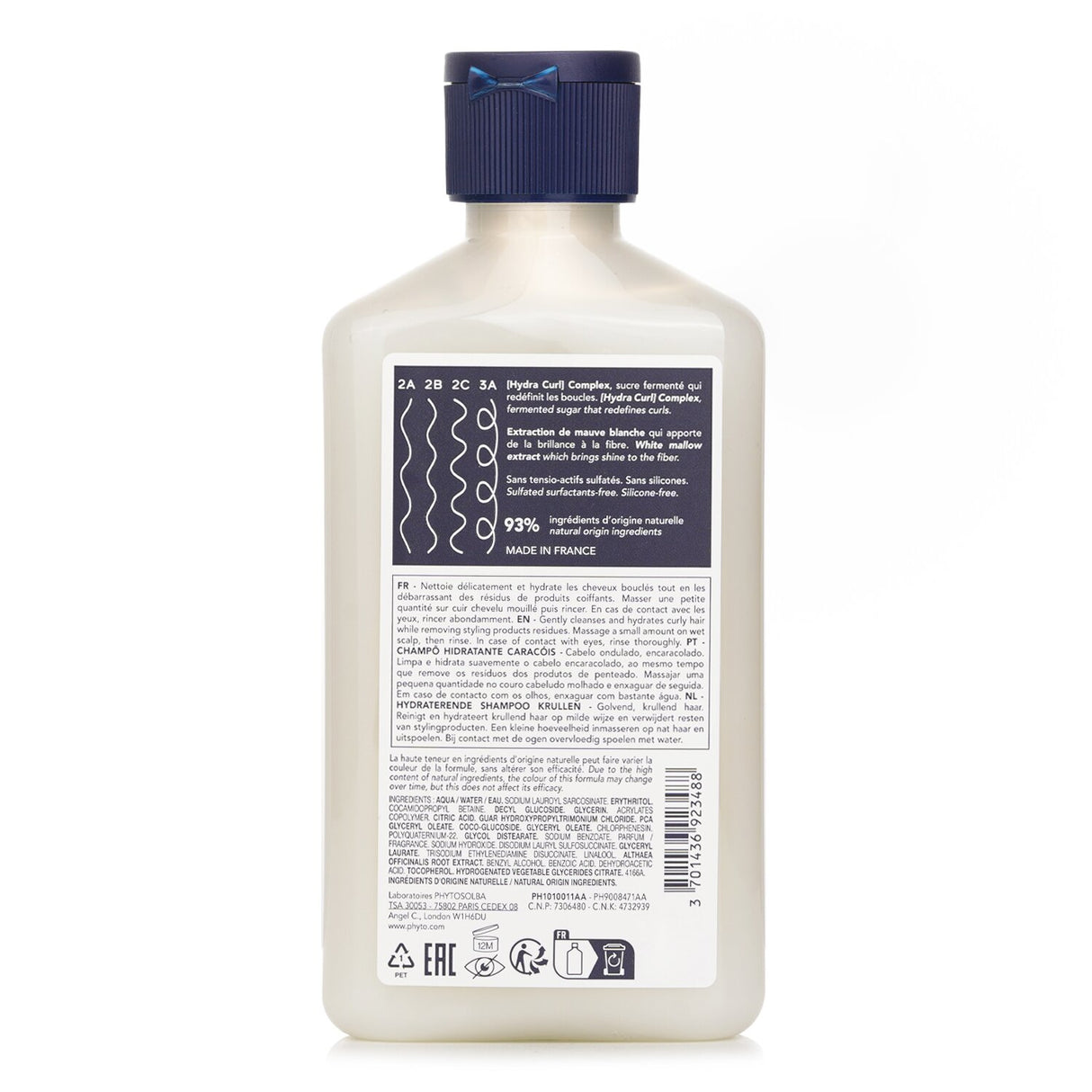 Phyto Curls Hydration Shampoo 250ml