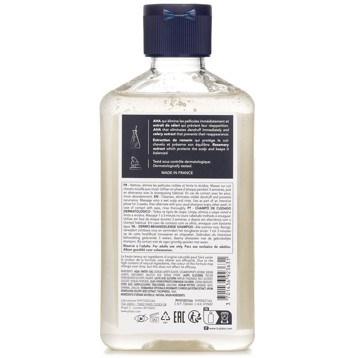 Phyto Anti Dandruff Dermo Treating Shampoo 250ml