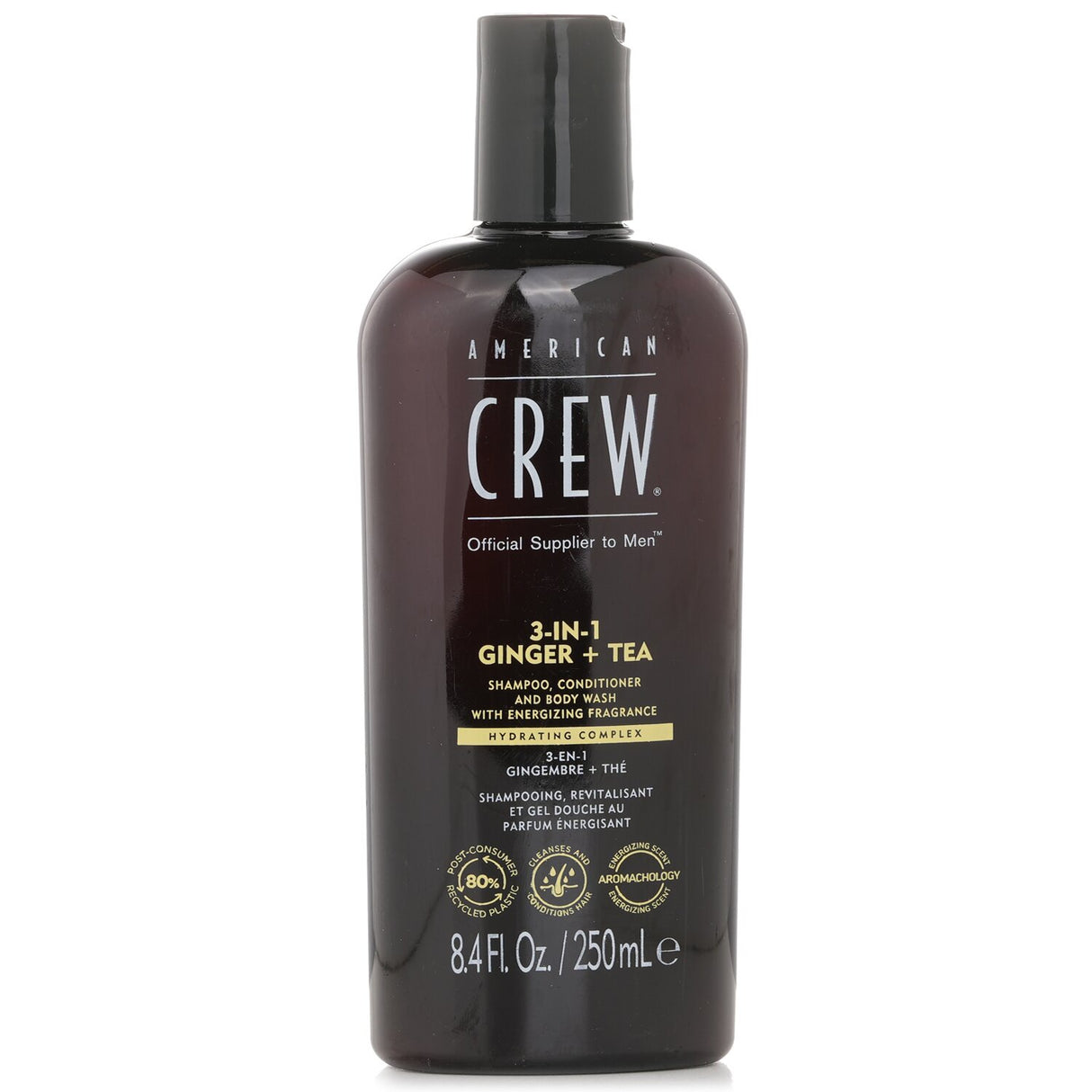 American Crew 3-in-1 Ginger + Tea Shampoo, Conditioner And Body Wash 250ml/8.4oz