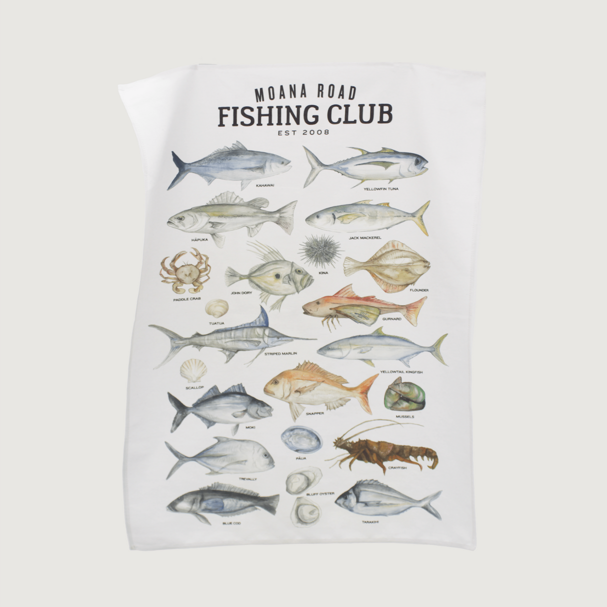 Moana Road - Tea Towels - NZ Fishing Club