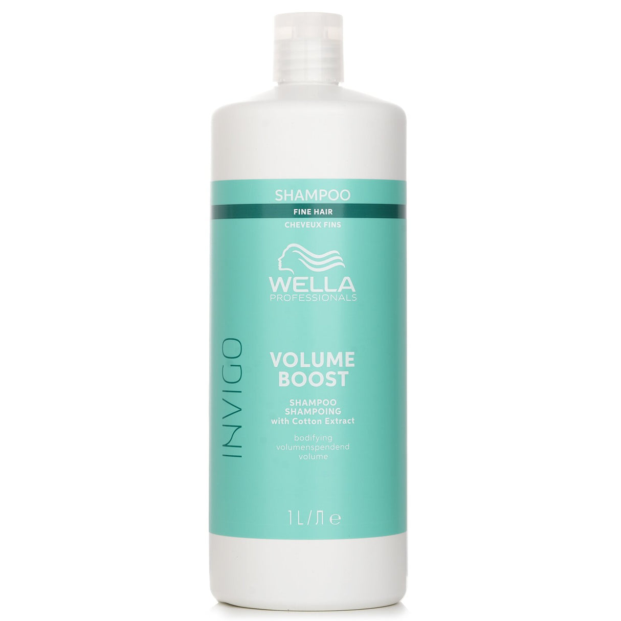 Wella Invigo Volume Boost Shampoo With Cotton Extract Fine Hair 1000ml
