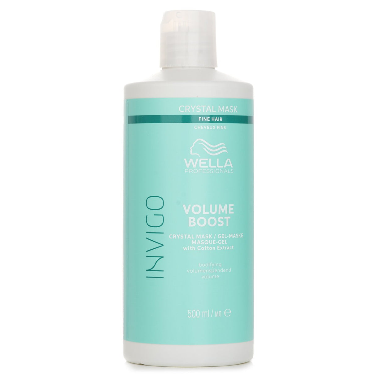 Wella Invigo Volume Boost Crystal Mask With Cotton Extract Fine Hair 500ml