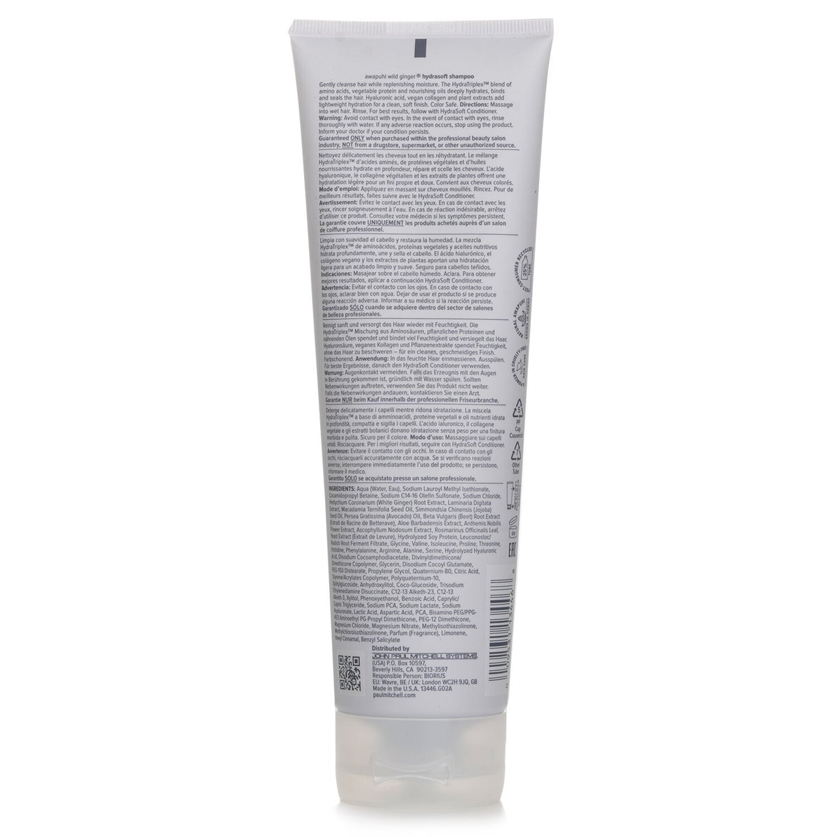 Paul Mitchell Awapuhi Wild Ginger Hydrasoft Shampoo  250ml