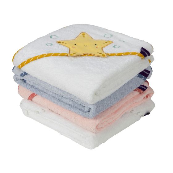 Bamboo Extra Large Apron Baby Bath Towel - Pink - ClevaMama