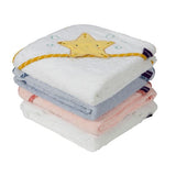 Bamboo Extra Large Apron Baby Bath Towel - Blue - ClevaMama