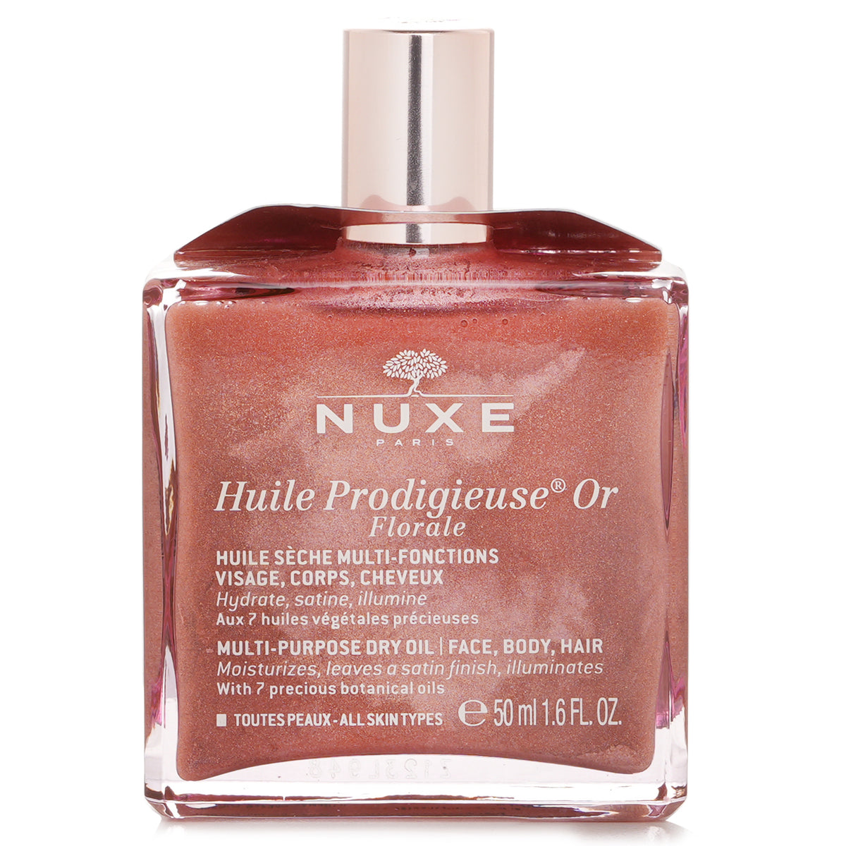 Nuxe Huile Prodigieuse Or Florale Multi Purpose Face Body Hair Dry Oil 50ml/