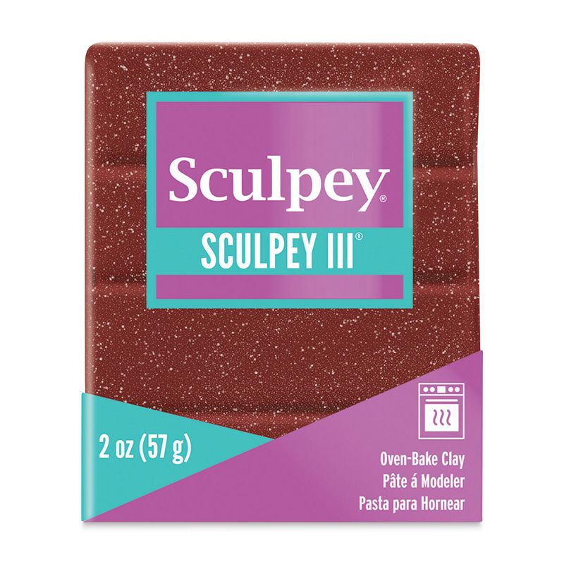 Sculpey III 57g Elephant Gray clay for versatile crafting, stays pliable until baked, safe and non-toxic for all ages.