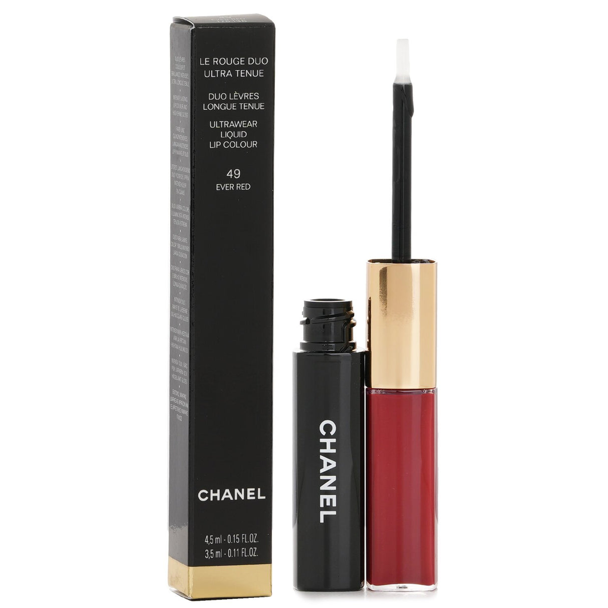 Chanel Le Rouge Duo Ultrawear Liquid Lip Colour - # 49 Ever Red 4.5ml+3.5ml