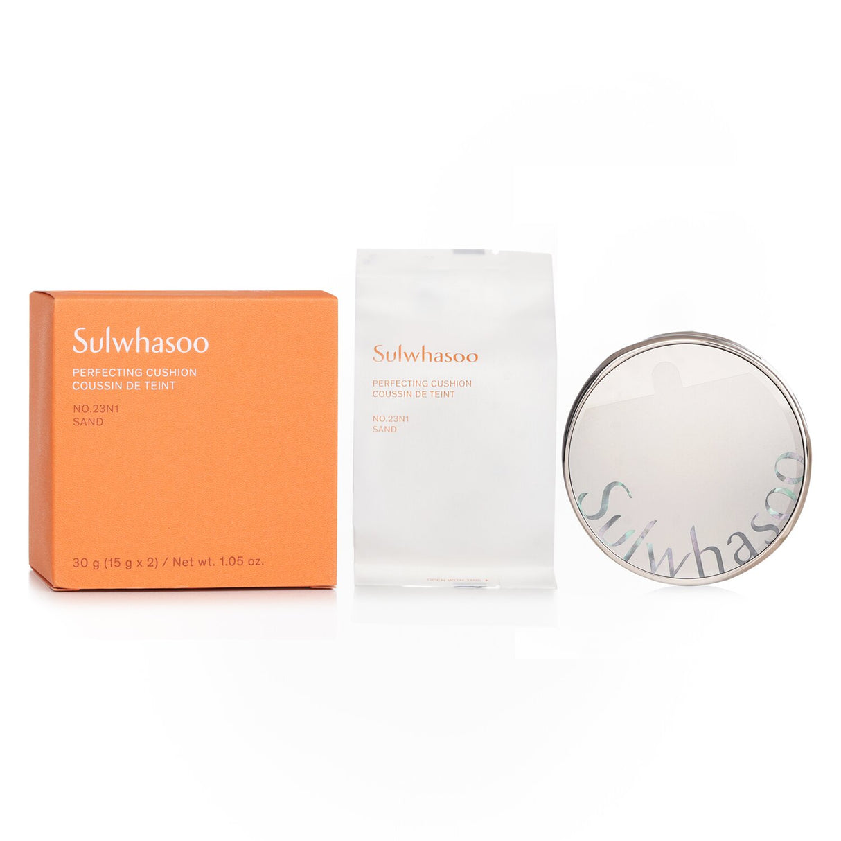 Sulwhasoo Perfecting Cushion  SPF50 - # 23N1 Sand  15g+Refill 15g