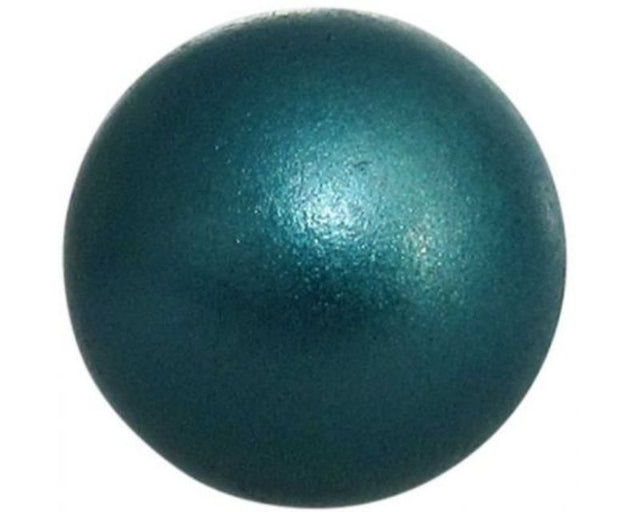 Bell-shaped angel caller in bright blue metallic finish, emitting soothing chimes for tranquility and spiritual connection.