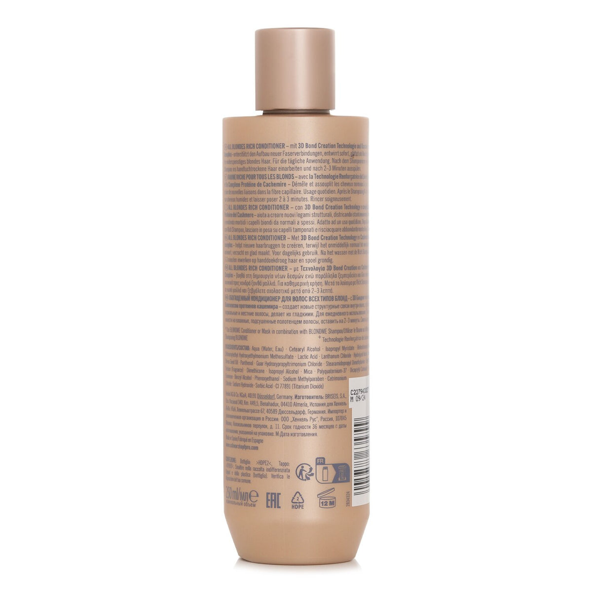 Schwarzkopf Blond Me All Blondes Rich Conditioner  250ml