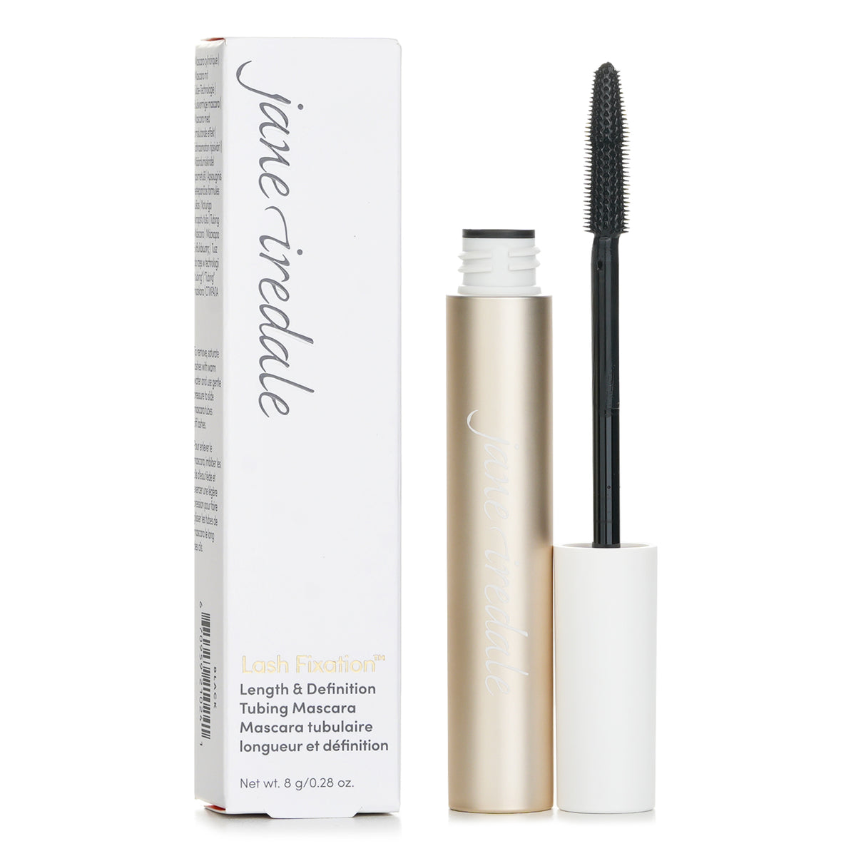 Jane Iredale Lash Fixation Length &amp; Definition Tubing Mascara - # Black  8g