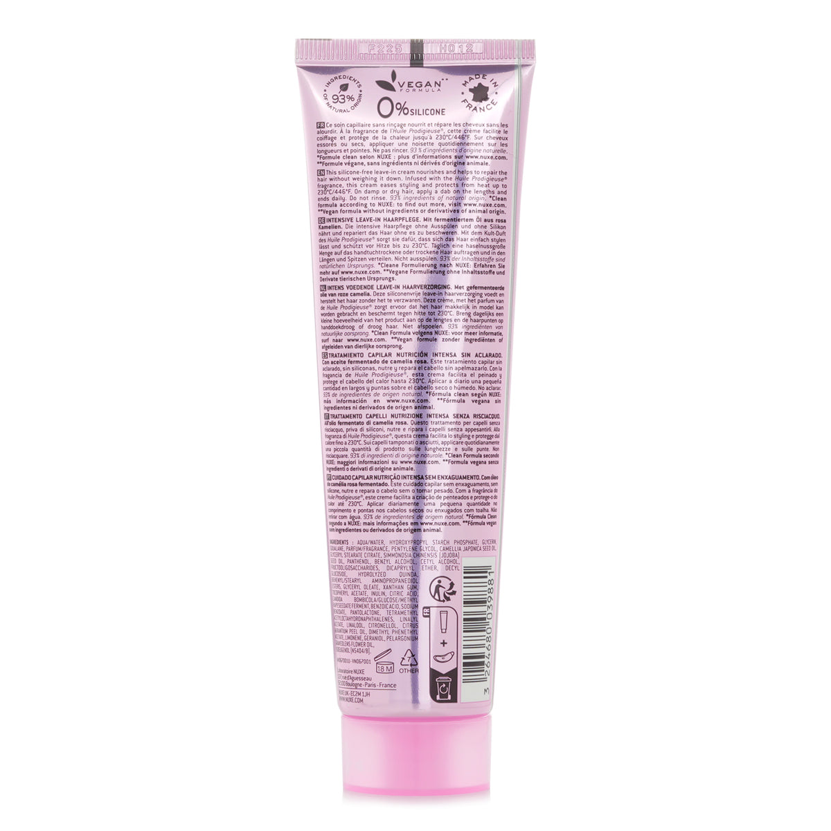 Nuxe Hair Prodigieux Intense Nutrition Leave-in Cream  100ml