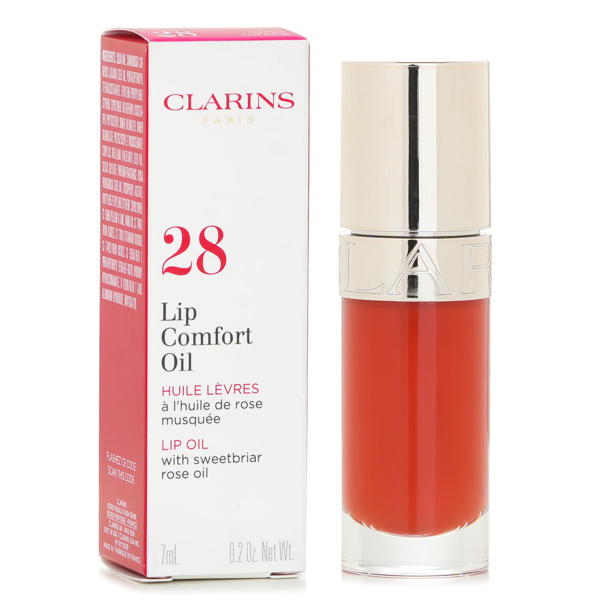 Clarins Lip Comfort Oil - # 28 Rosy Grace  7ml