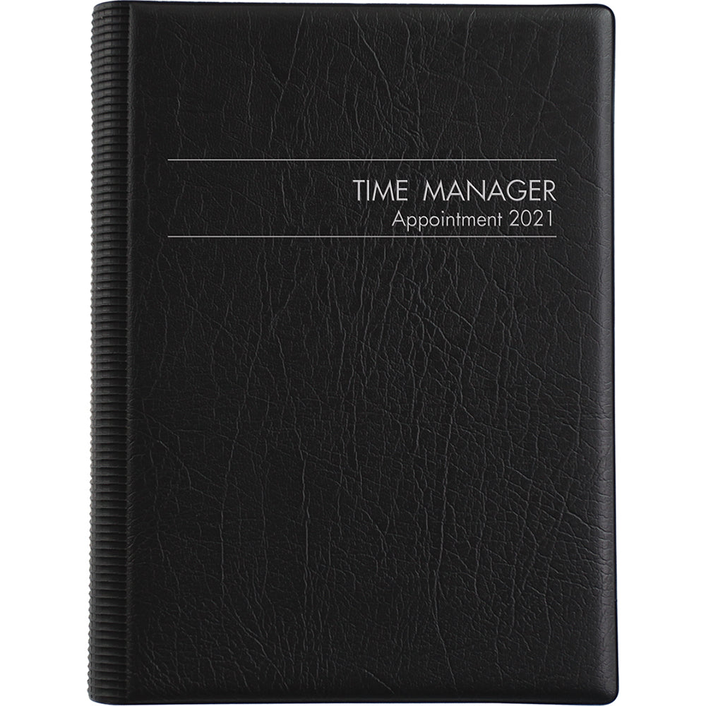 Collins Diary MDA51A-TM planner with A5 layout, day-per-page design, and motivational quotes for effective time management.