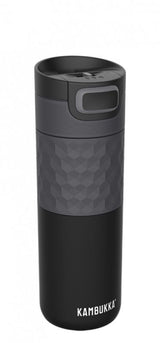 Kambukka - Etna Grip 3-in-1 SnapcleanÂ® 500ml Travel Mug Black Steel