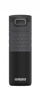Kambukka - Etna Grip 3-in-1 SnapcleanÂ® 500ml Travel Mug Black Steel