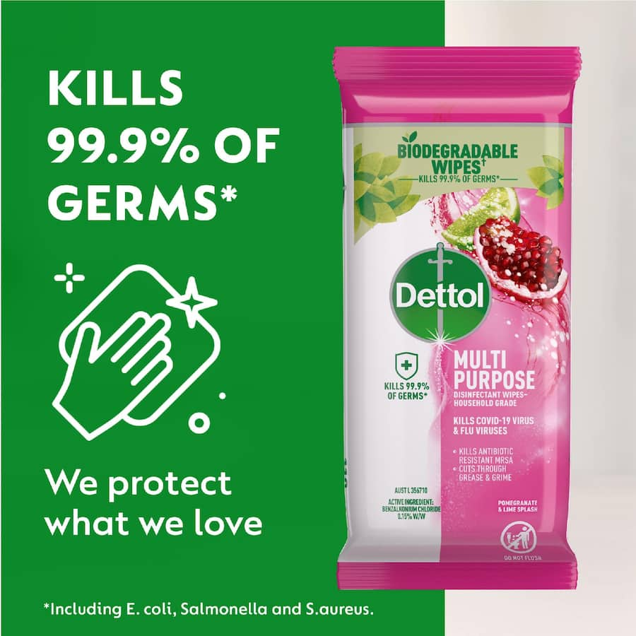 Dettol Multipurpose Wipes Pomegranate & Lime Splash