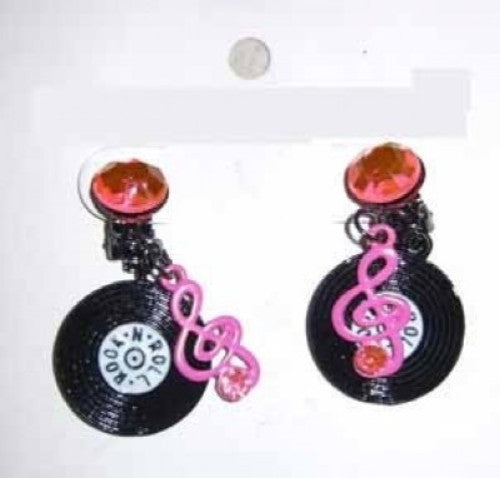 Chic Record Earrings for music lovers, handcrafted with a trendy vinyl design, lightweight and perfect for any outfit.